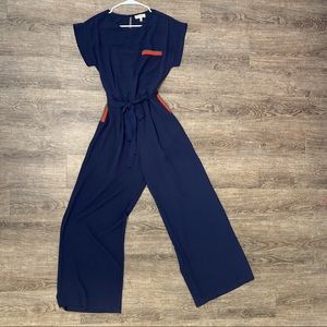 Monteau Navy Blue Jumpsuit
